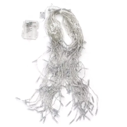 Lampki choinkowe sople przepływ na 3 baterie AA, Ciepłe 200LED 10M